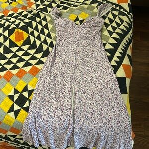 Purple floral reformation dress